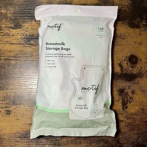Motif Medical Breastmilk Storage Bags 100 Count 8oz BPA-Free Leak-Proof New